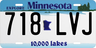 MN license plate 718LVJ
