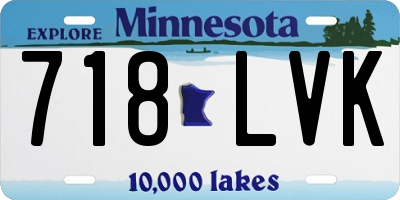 MN license plate 718LVK