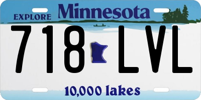 MN license plate 718LVL