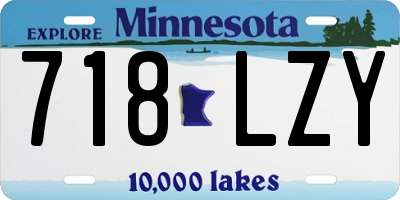 MN license plate 718LZY
