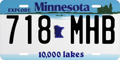 MN license plate 718MHB