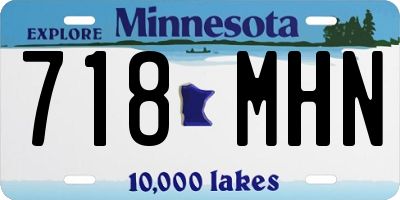 MN license plate 718MHN