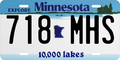 MN license plate 718MHS