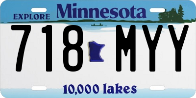 MN license plate 718MYY