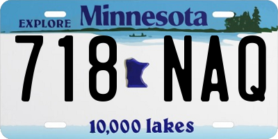 MN license plate 718NAQ