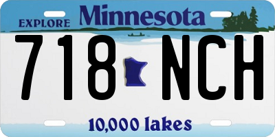 MN license plate 718NCH