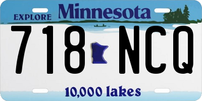MN license plate 718NCQ