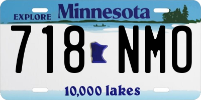 MN license plate 718NMO