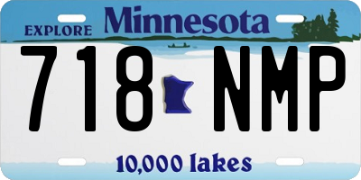 MN license plate 718NMP