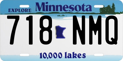 MN license plate 718NMQ