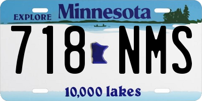 MN license plate 718NMS