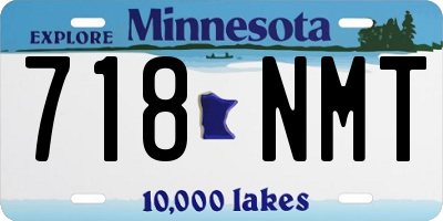 MN license plate 718NMT