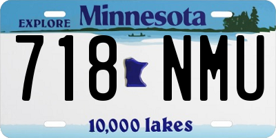 MN license plate 718NMU