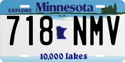 MN license plate 718NMV