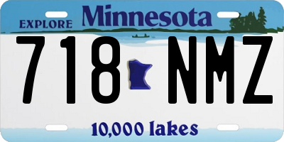 MN license plate 718NMZ