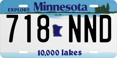 MN license plate 718NND