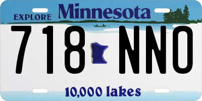MN license plate 718NNO