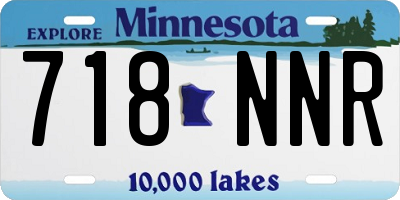 MN license plate 718NNR