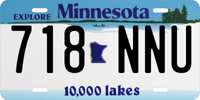 MN license plate 718NNU