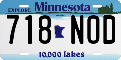 MN license plate 718NOD