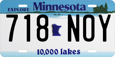 MN license plate 718NOY