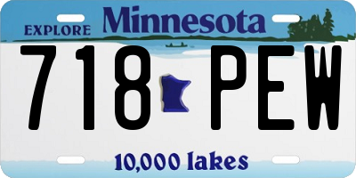 MN license plate 718PEW