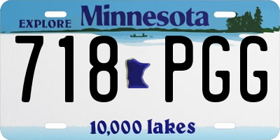 MN license plate 718PGG