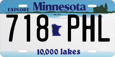 MN license plate 718PHL