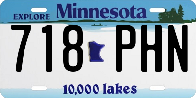 MN license plate 718PHN