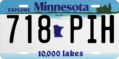 MN license plate 718PIH