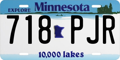 MN license plate 718PJR