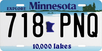 MN license plate 718PNQ