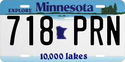 MN license plate 718PRN