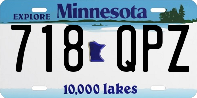 MN license plate 718QPZ