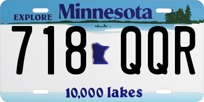 MN license plate 718QQR