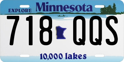 MN license plate 718QQS