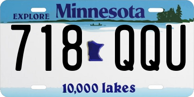 MN license plate 718QQU