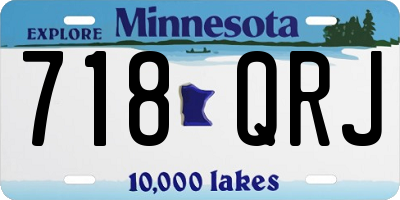 MN license plate 718QRJ