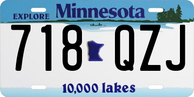 MN license plate 718QZJ