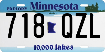 MN license plate 718QZL