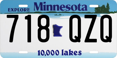 MN license plate 718QZQ
