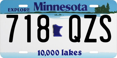 MN license plate 718QZS
