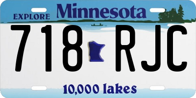 MN license plate 718RJC