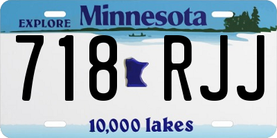 MN license plate 718RJJ