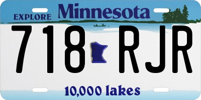 MN license plate 718RJR