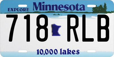 MN license plate 718RLB