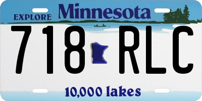 MN license plate 718RLC