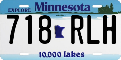 MN license plate 718RLH
