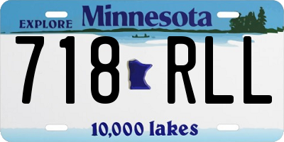 MN license plate 718RLL