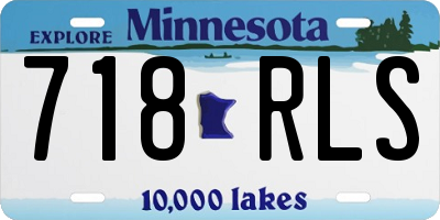 MN license plate 718RLS